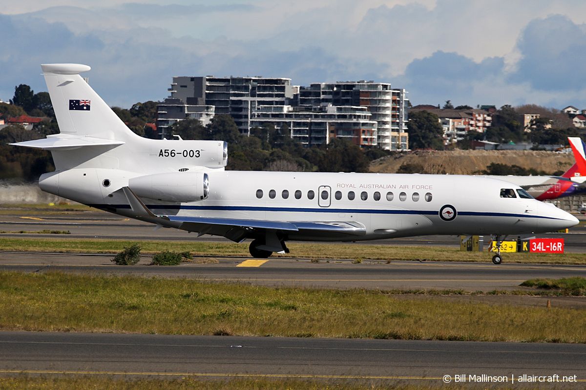 A56-003 · Dassault Falcon 7X · (SYD / YSSY)
