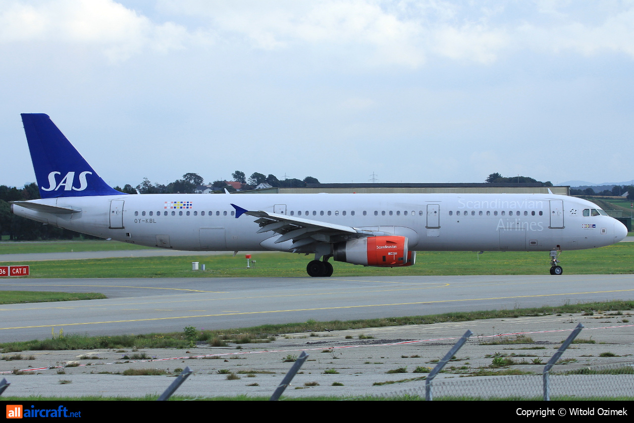 OY-KBL · Airbus A321-232 · (SVG / ENZV)