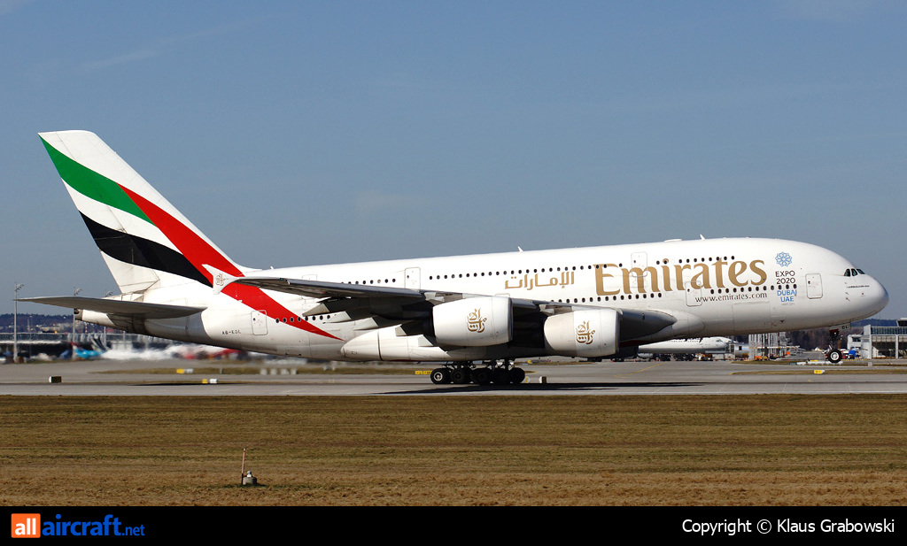 A6-EDL · Airbus A380-861 · (MUC / EDDM)