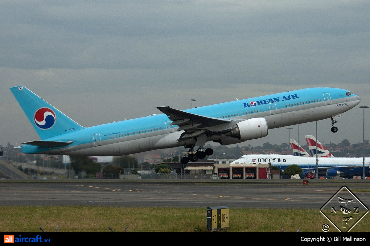HL7765 · Boeing 777-2B5/ER · (SYD / YSSY)