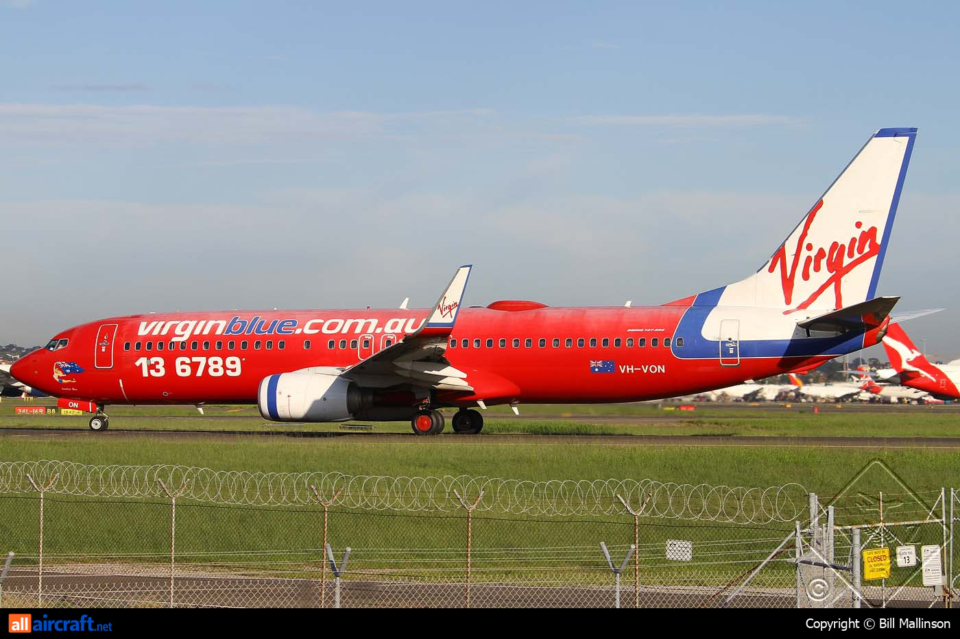 VH-VON · Boeing 737-8FE(WL) · (SYD / YSSY)