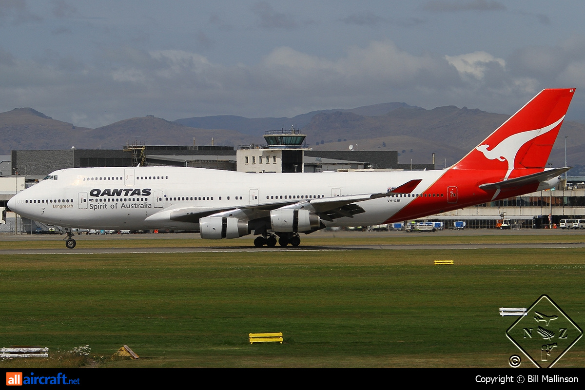 VH-OJB · Boeing 747-438 · (CHC / NZCH)