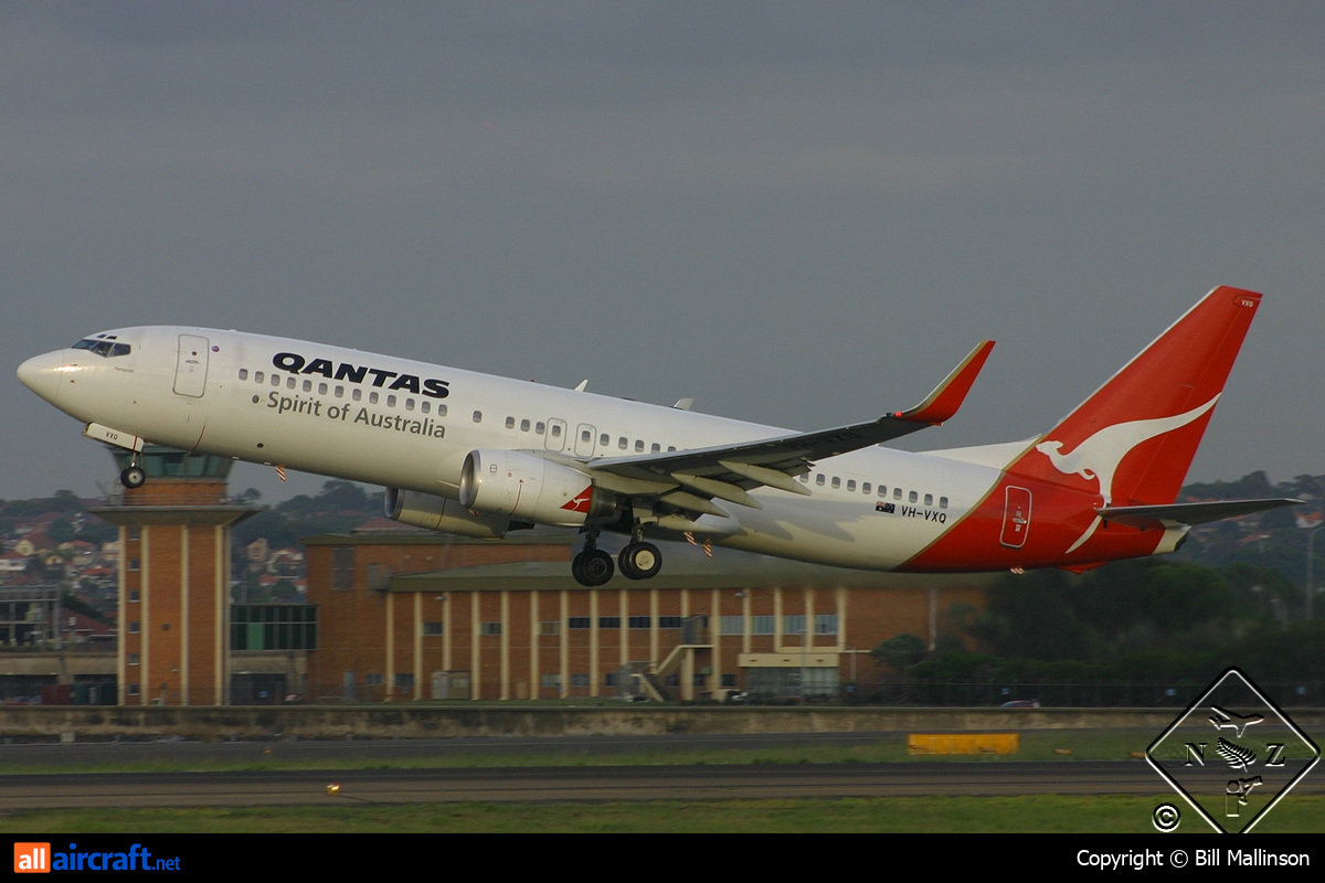 VH-VXQ · Boeing 737-838(WL) · (SYD / YSSY)