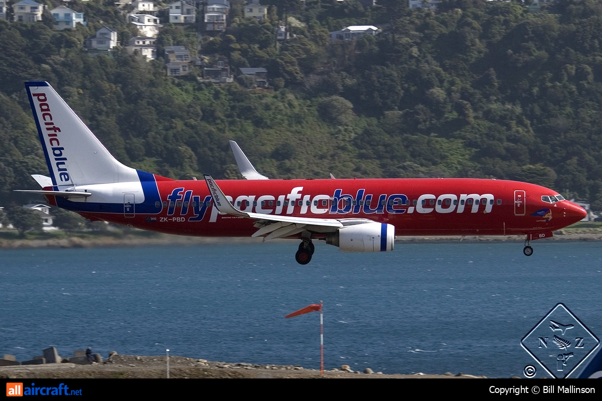 ZK-PBD · Boeing 737-8FE(WL) · (WLG / NZWN)