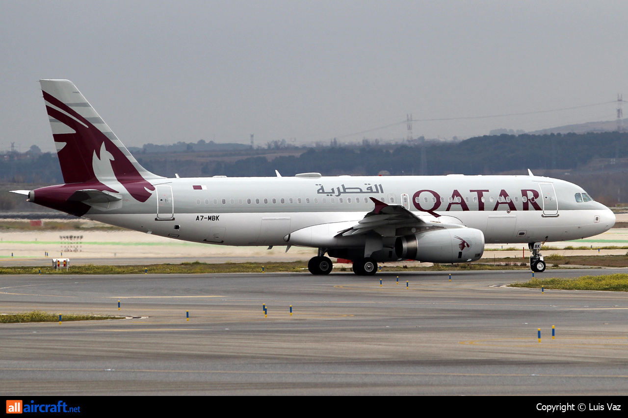 A7-MBK · Airbus A320-232 CJ Prestige · (MAD / LEMD)