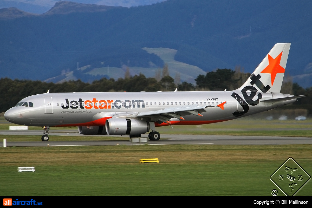 VH-VGT · Airbus A320-232 · (CHC / NZCH)