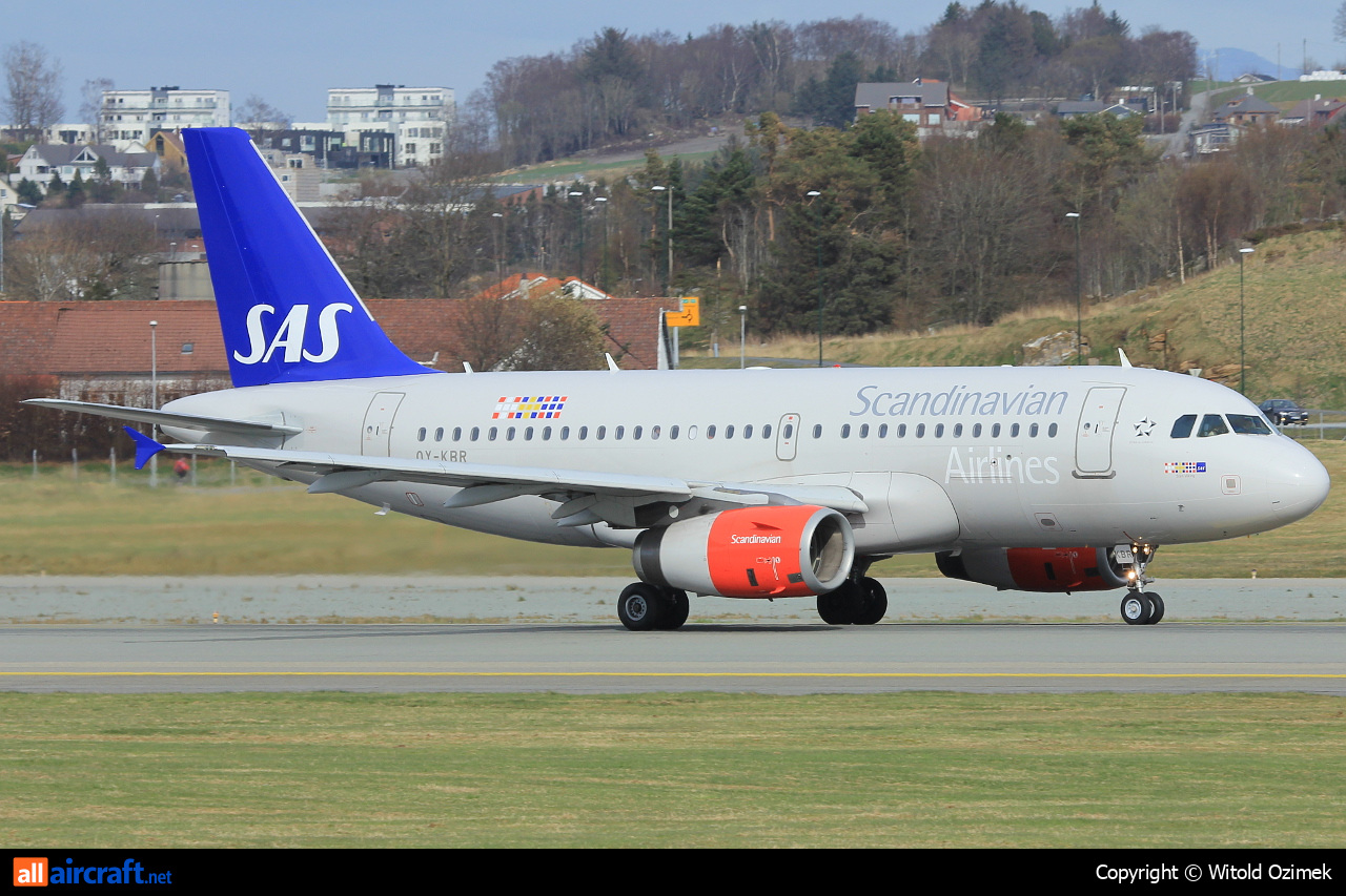 OY-KBR · Airbus A319-132 · (SVG / ENZV)