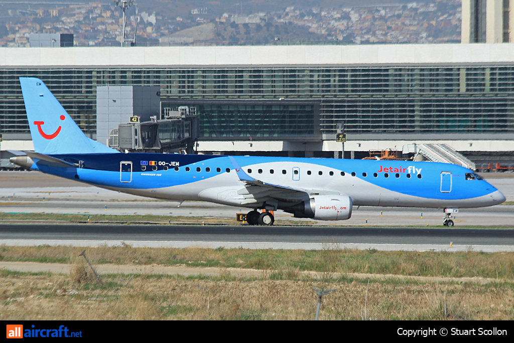OO-JEM · Embraer 190-100STD · (AGP / LEMG)