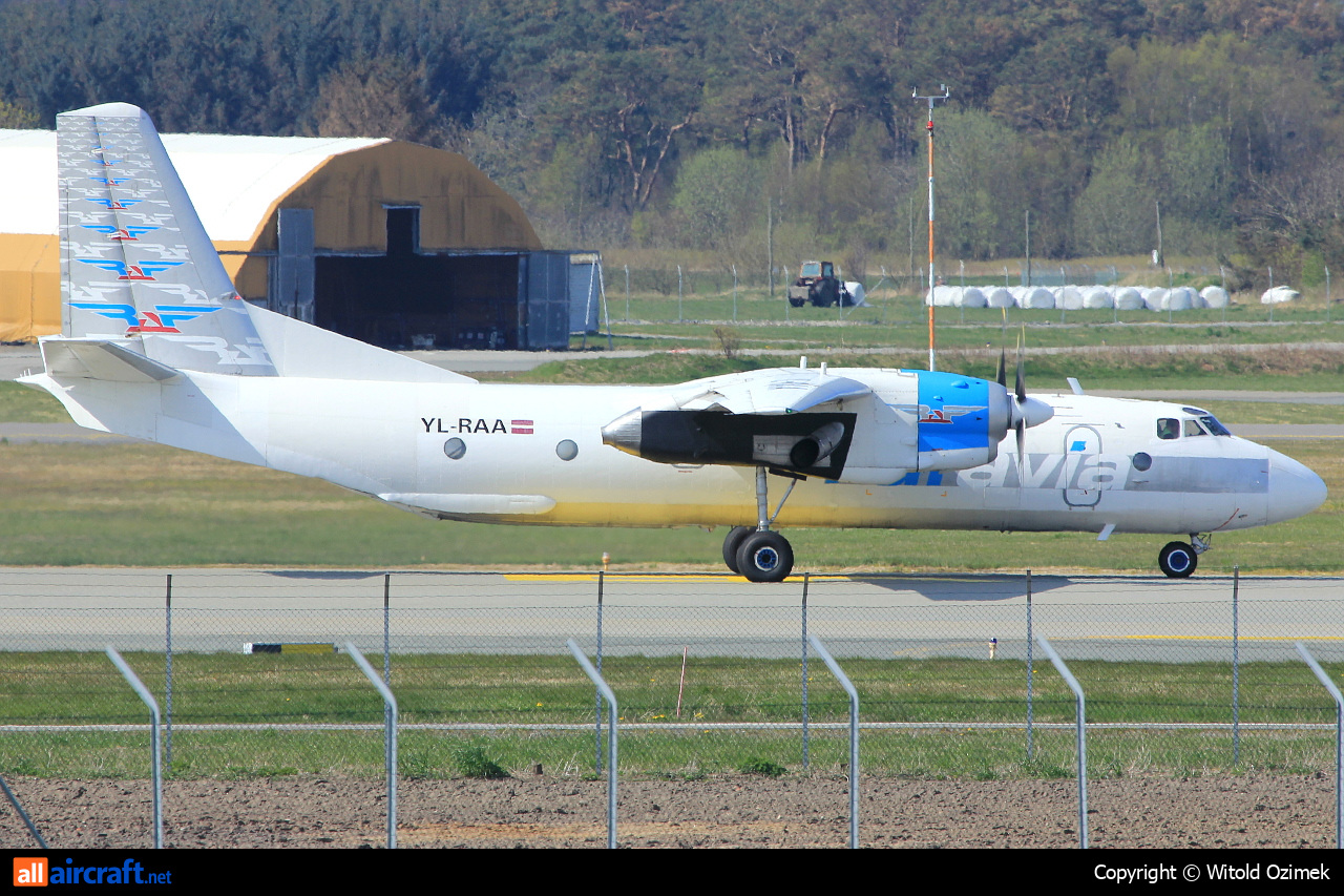 YL-RAA · Antonov An-26B · (SVG / ENZV)