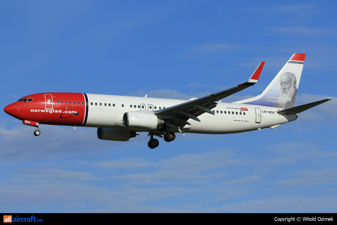 LN-NOX · Boeing 737-8JP(WL) · (SVG / ENZV)