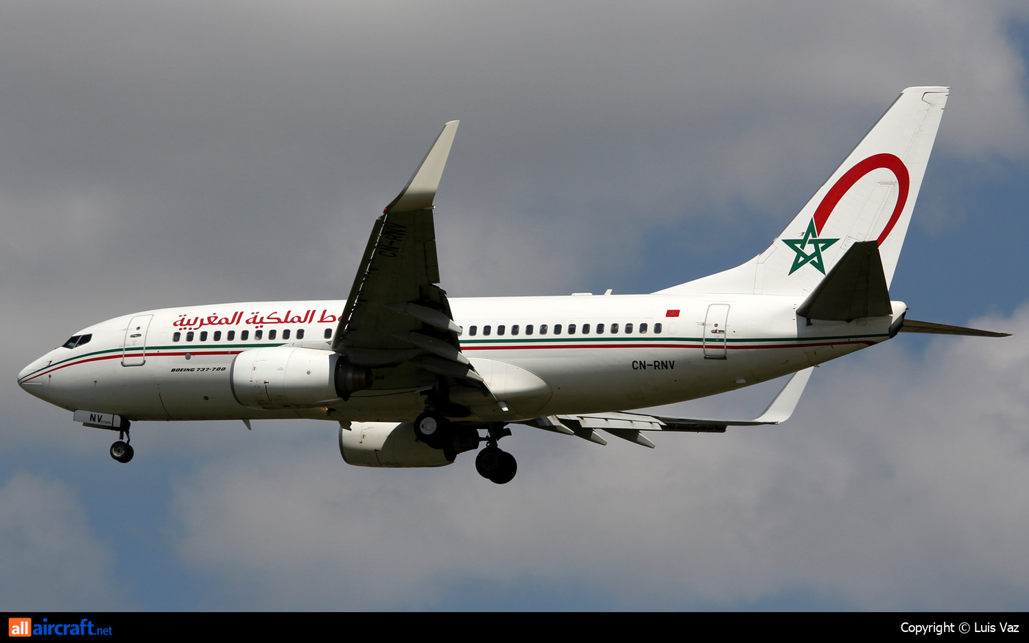 CN-RNV · Boeing 737-7B6(WL) · (LYS / LFLL)