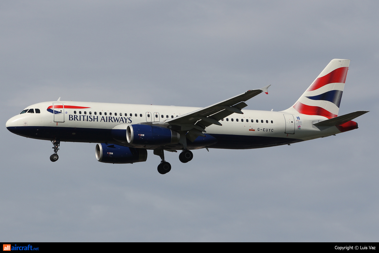 G-EUYC · Airbus A320-232 · (LHR / EGLL)