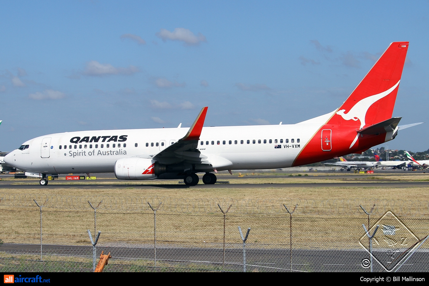 VH-VXM · Boeing 737-838(WL) · (SYD / YSSY)