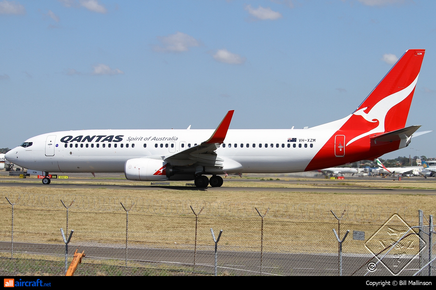 VH-XZM · Boeing 737-838(WL) · (SYD / YSSY)