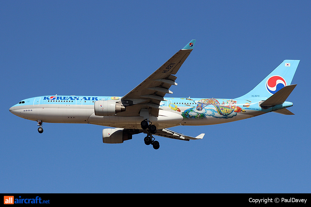 HL8211 · Airbus A330-223 · (ICN / RKSI)