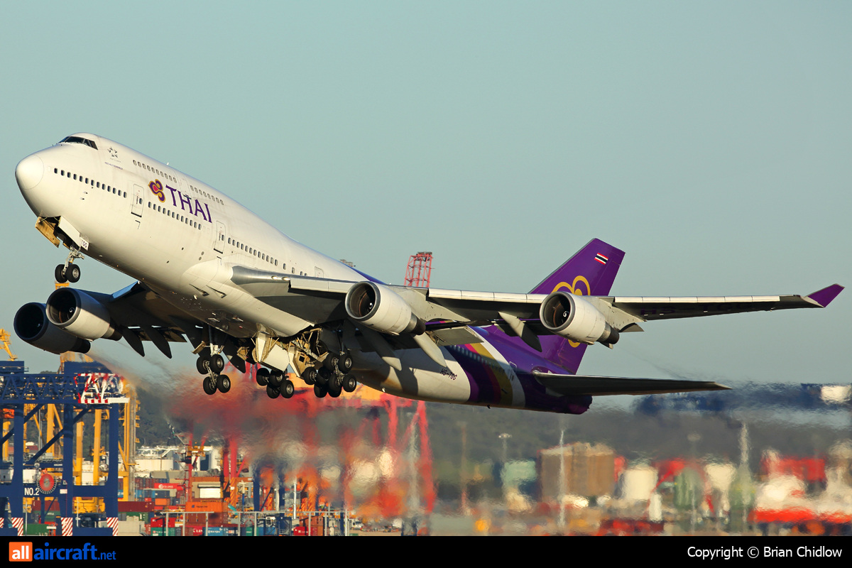 HS-TGG · Boeing 747-4D7 · (SYD / YSSY)