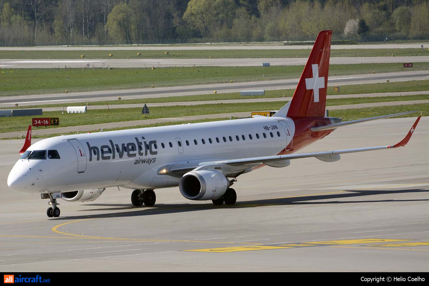 HB-JVN · Embraer ERJ-190LR · (ZRH / LSZH)