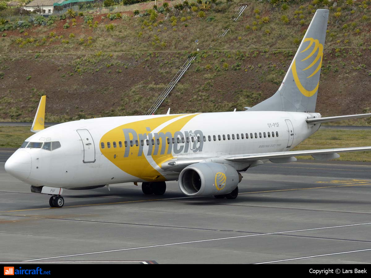 OY-PSF · Boeing 737-7Q8(WL) · (FNC / LPMA)