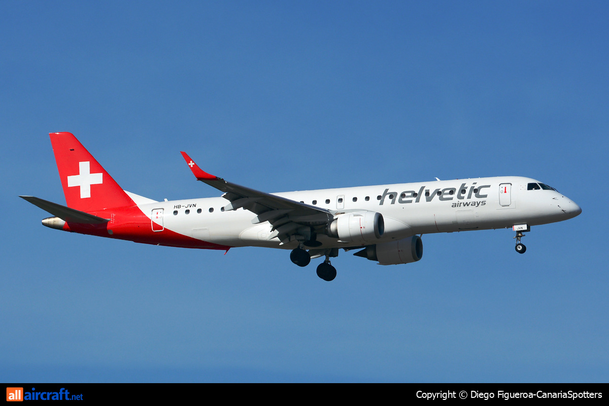 HB-JVN · Embraer ERJ-190LR · (LPA / GCLP)