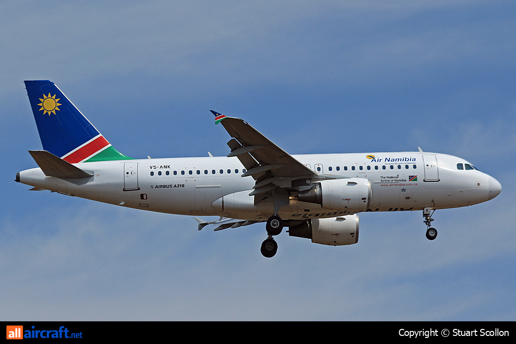 V5-ANK · Airbus A319-112 · (JNB / FAOR)