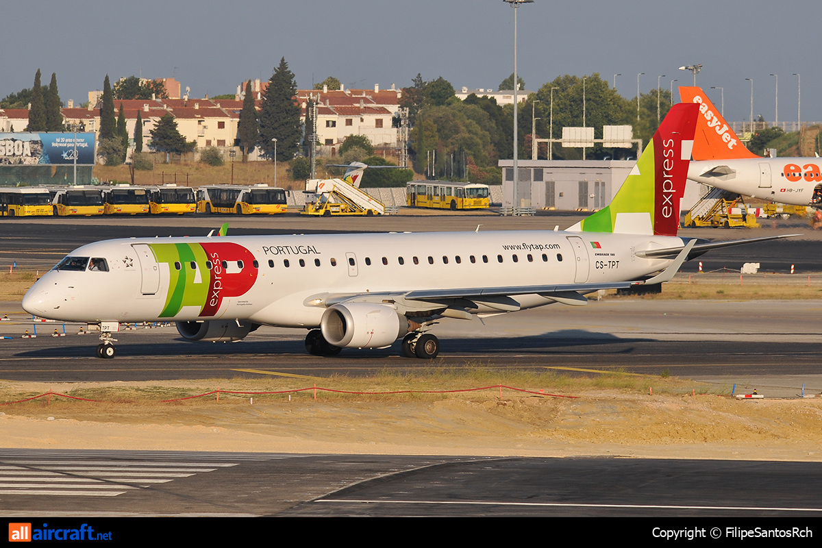 CS-TPT · Embraer 190-100LR · (LIS / LPPT)