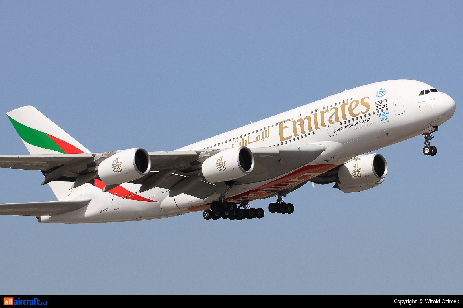 A6-EEB · Airbus A380-861 · (FCO / LIRF)