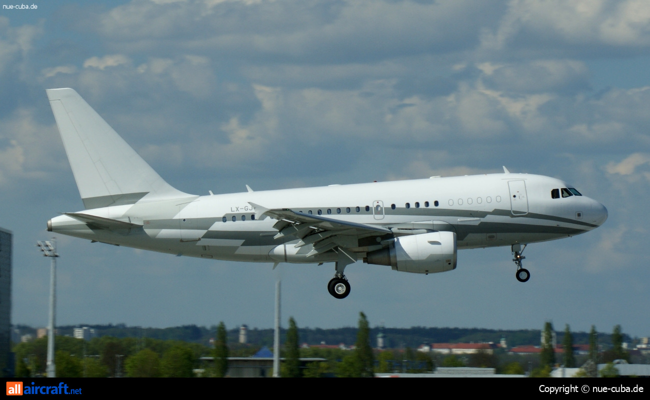 LX-GJC · Airbus A318-112 ACJ Elite · (MUC / EDDM)