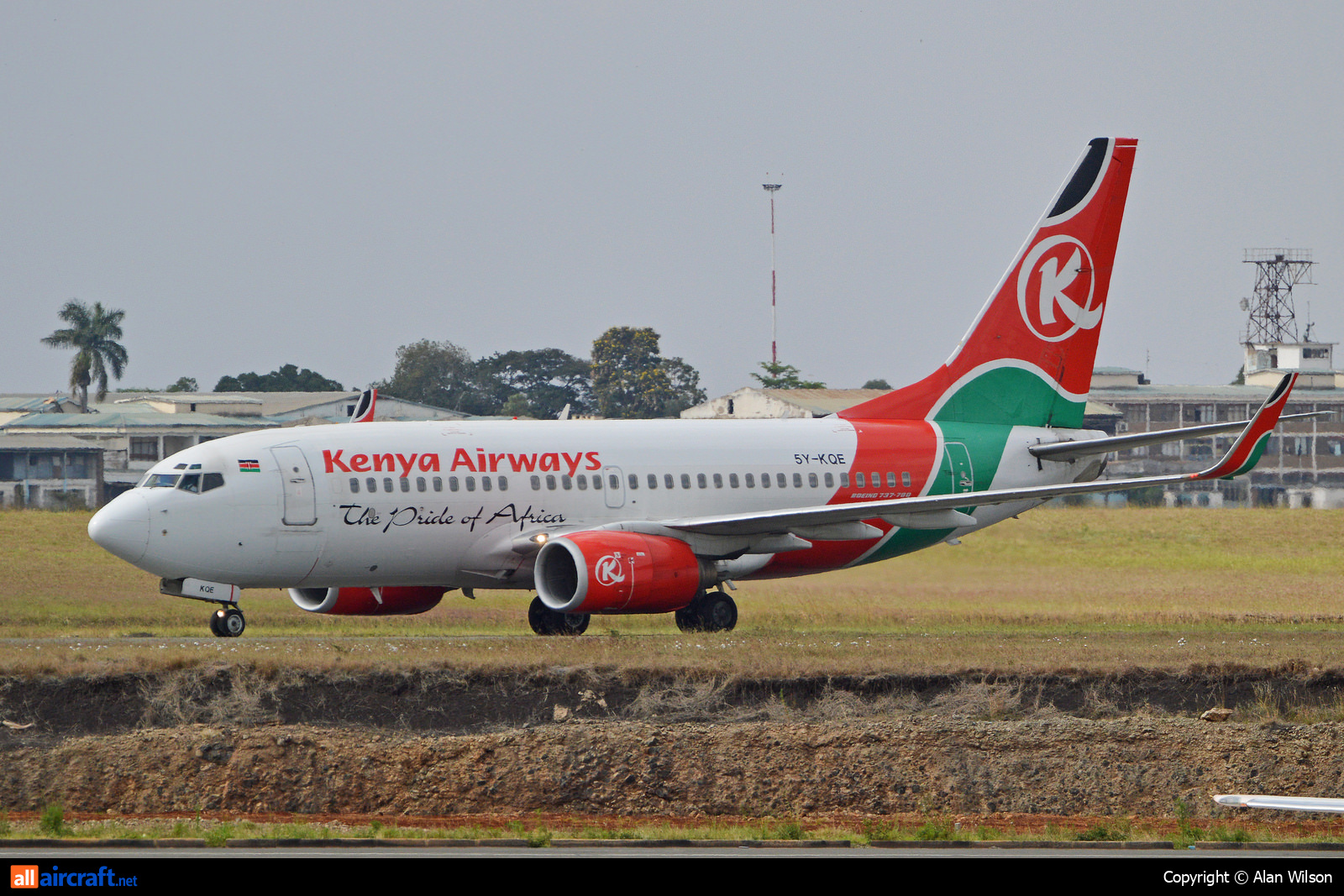 5Y-KQE · Boeing 737-76N(WL) · (NBO / HKJK)