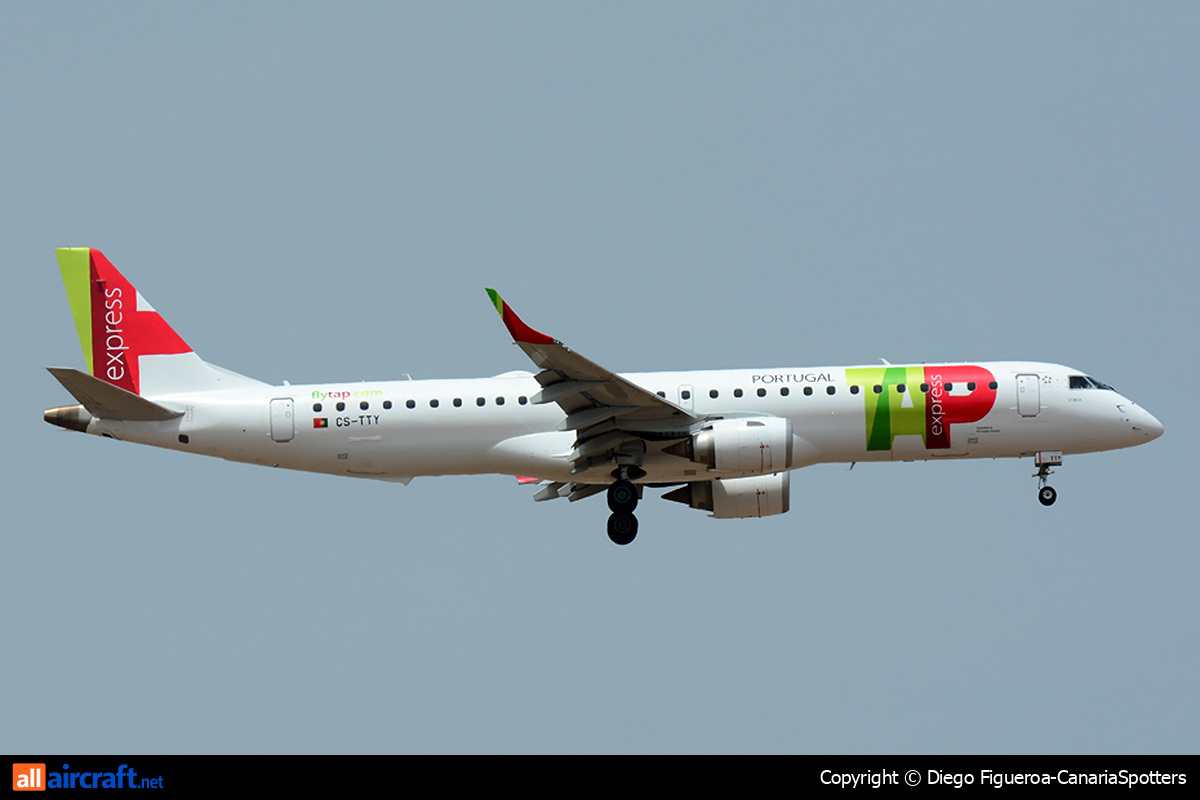 CS-TTY · Embraer 190-200IGW · (LPA / GCLP)