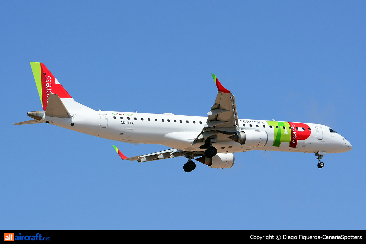 CS-TTX · Embraer 190-200IGW · (LPA / GCLP)