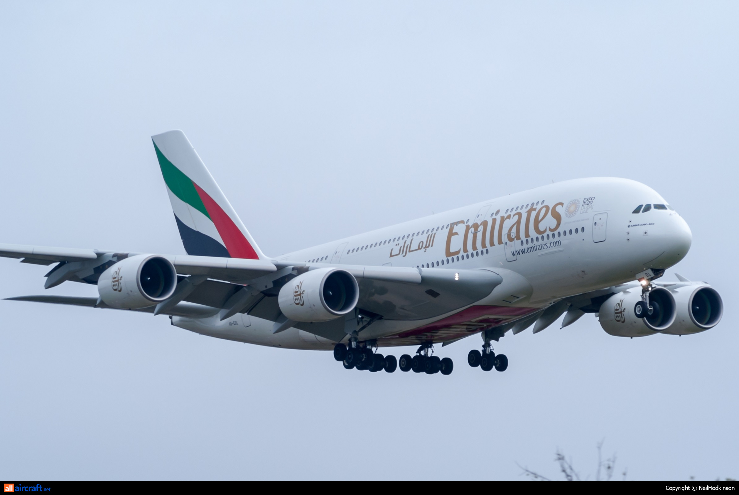 A6-EDL · Airbus A380-861 · (MAN / EGCC)