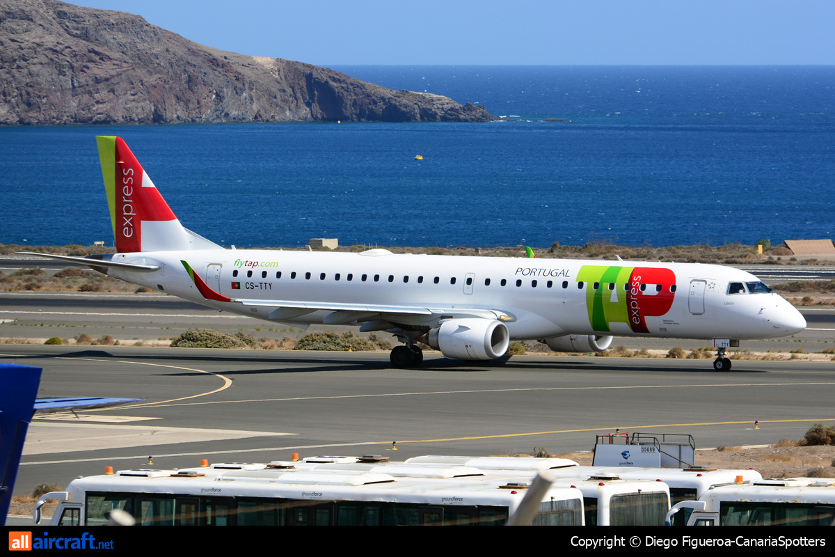 CS-TTY · Embraer 190-200IGW · (LPA / GCLP)