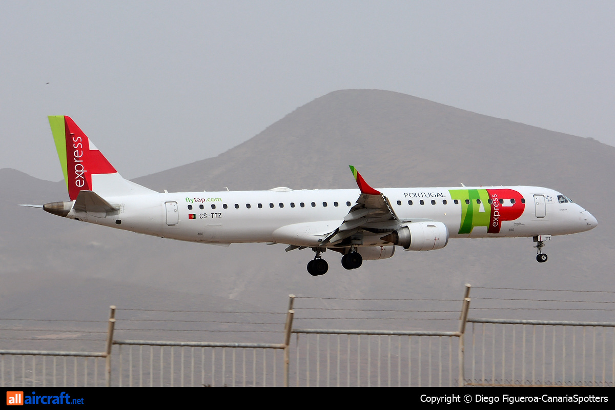 CS-TTZ · Embraer 190-200IGW · (LPA / GCLP)