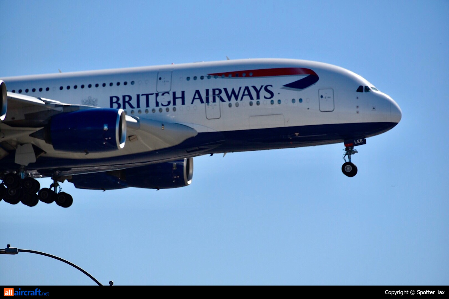 G-XLEE · Airbus A380-841 · (LAX / KLAX)