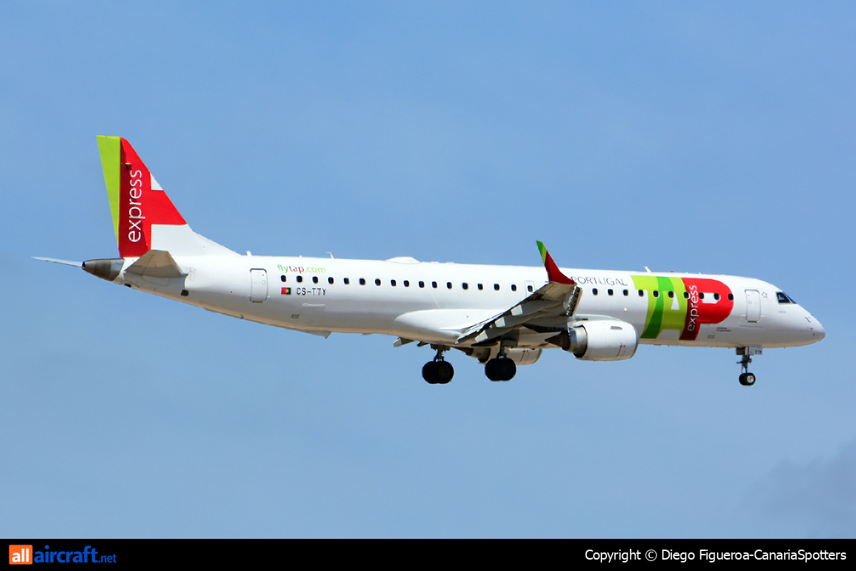 CS-TTY · Embraer 190-200IGW · (LPA / GCLP)