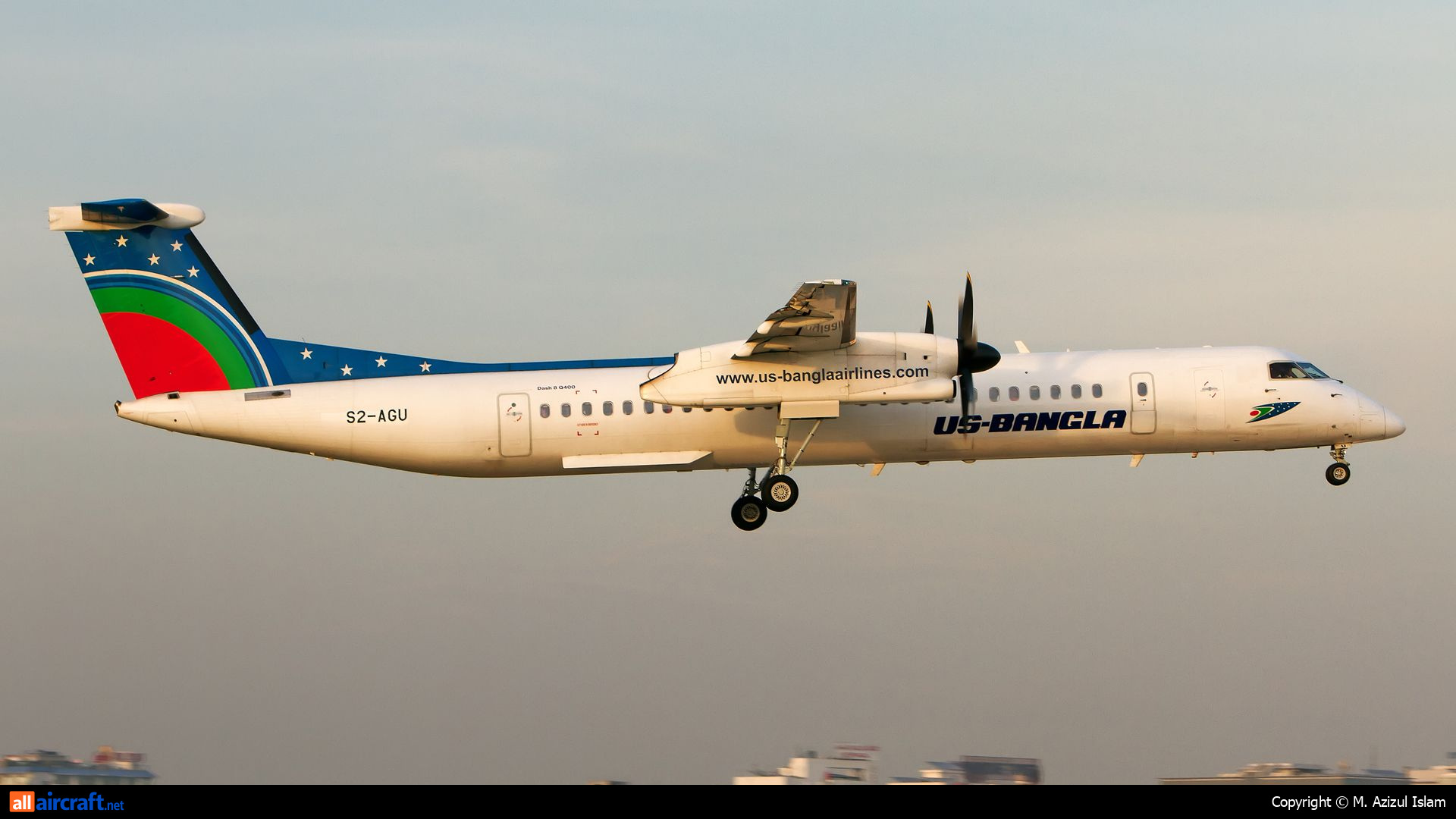 S2-AGU · Bombardier Dash 8-Q402 · (DAC / VGHS)