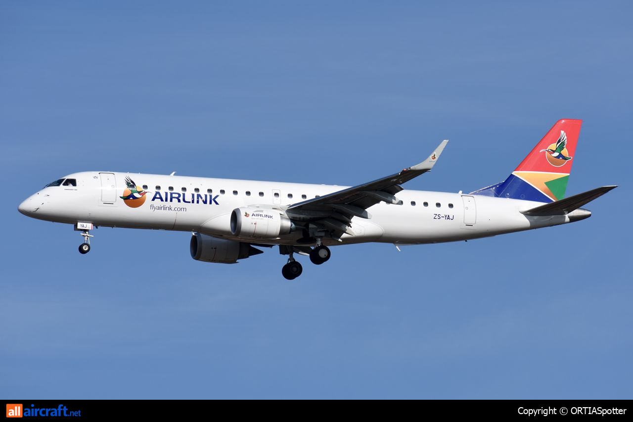 ZS-YAJ · Embraer 190-100IGW · (JNB / FAOR)