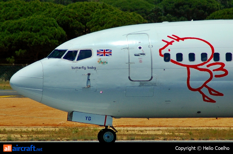 G-TOYG · Boeing 737-36N · (FAO / LPFR)