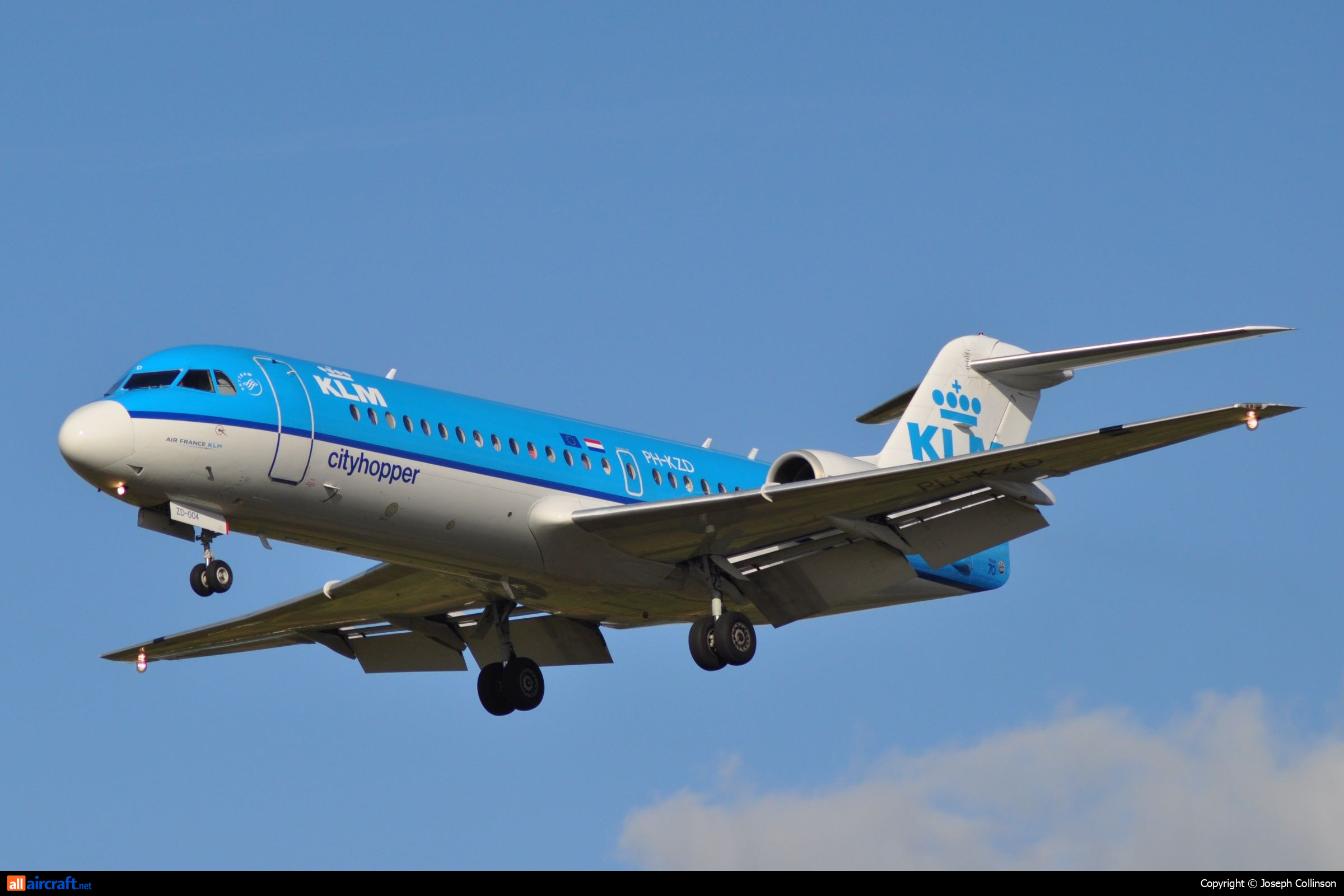 PH-KZD · Fokker F70 · (LPL / EGGP)