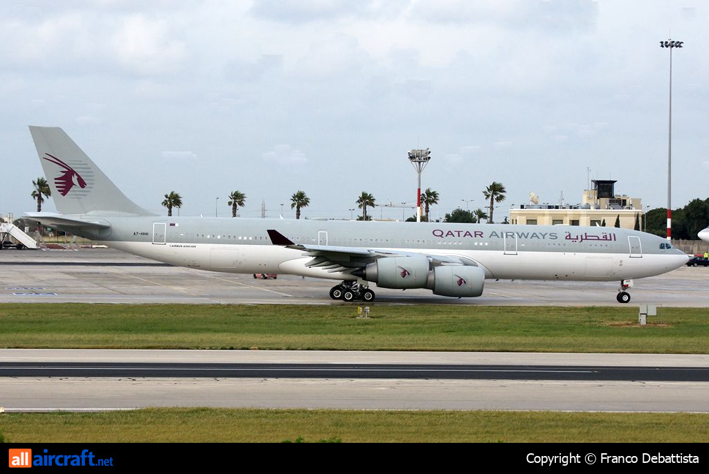 A7-HHH · Airbus A340-541 · (MLA / LMML)