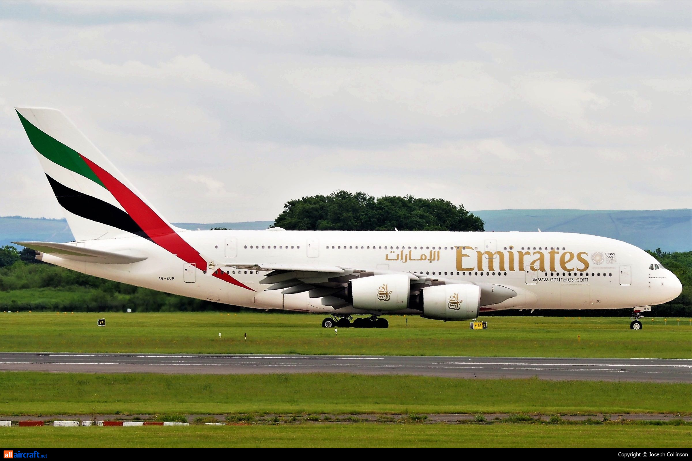 A6-EUM · Airbus A380-842 · (MAN / EGCC)