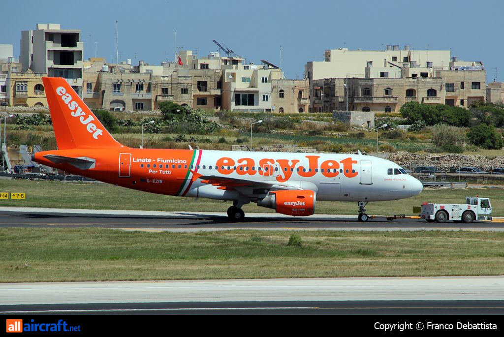 G-EZIW · Airbus A319-111 · (MLA / LMML)
