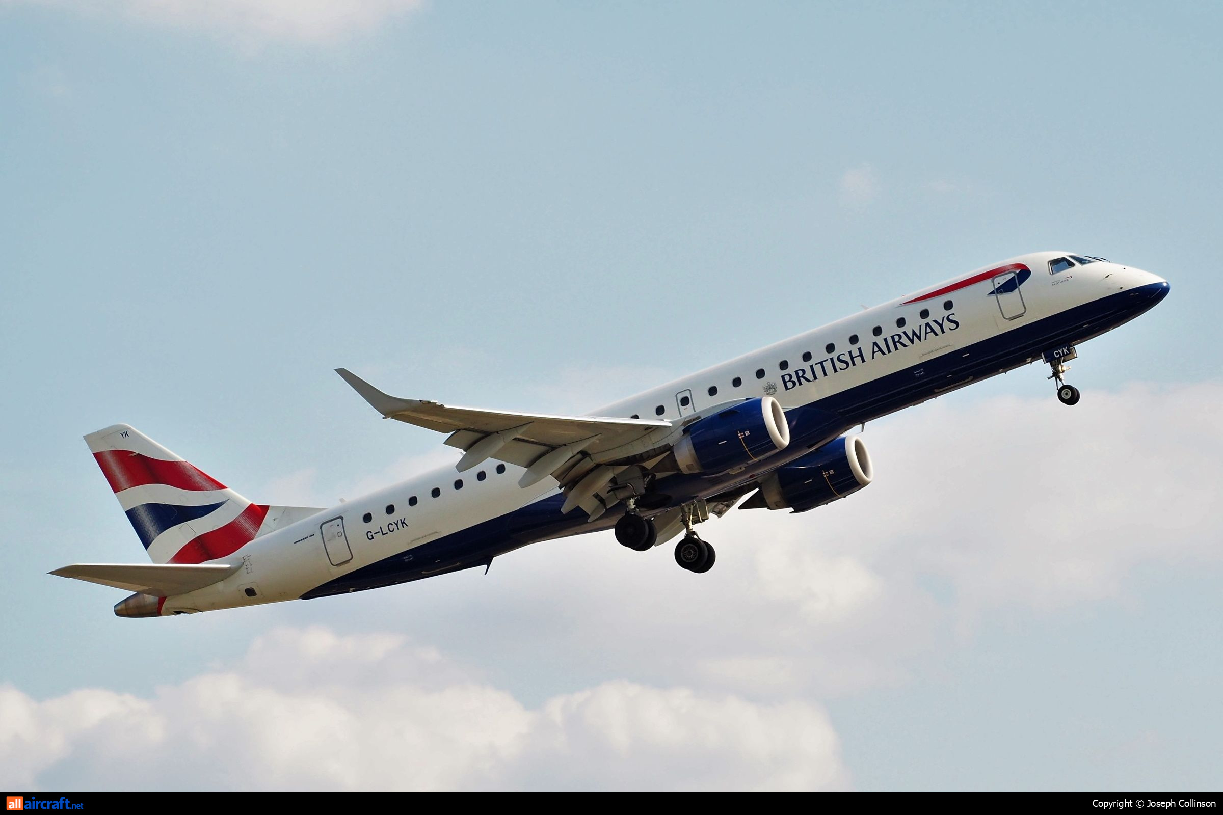G-LCYK · Embraer 190-100LR · (LCY / EGLC)