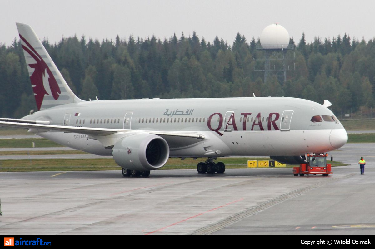 A7-BCG · Boeing 787-8 Dreamliner · (OSL / ENGM)