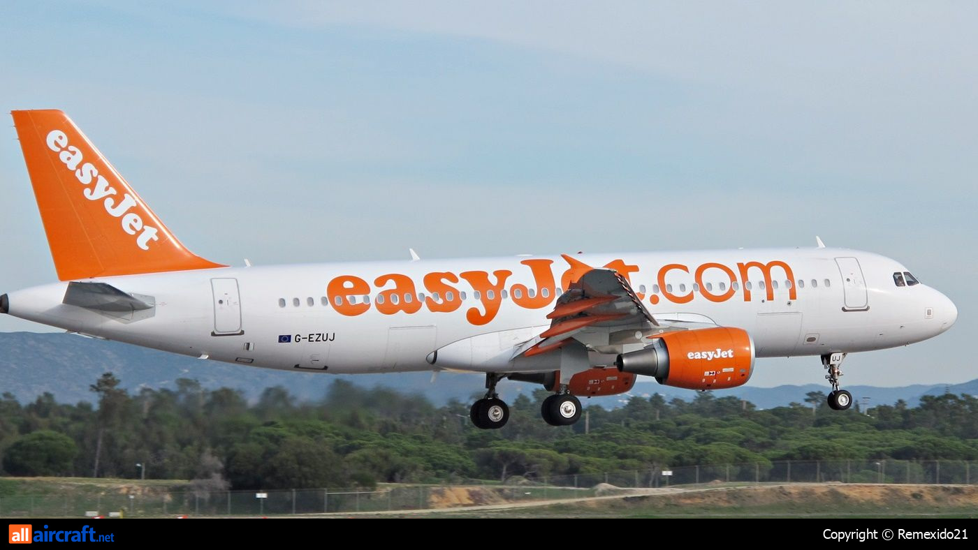 G-EZUJ · Airbus A320-214 · (FAO / LPFR)