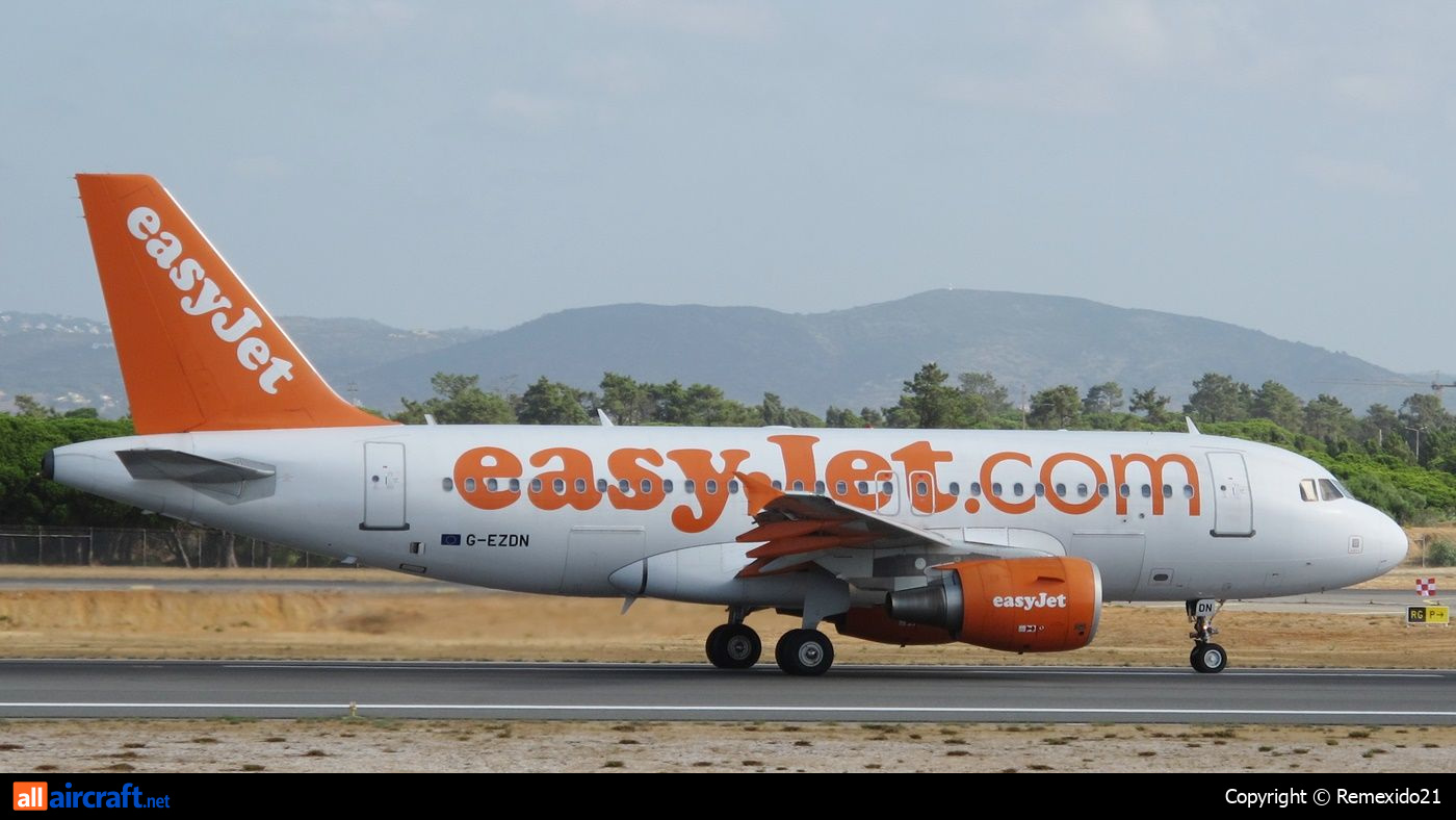G-EZDN · Airbus A319-111 · (FAO / LPFR)