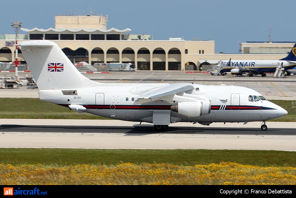ZE701 · British Aerospace BAe-146 CC2 · (MLA / LMML)