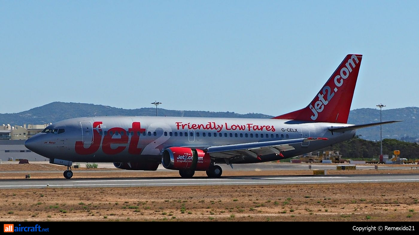 G-CELX · Boeing 737-377(QC) · (FAO / LPFR)