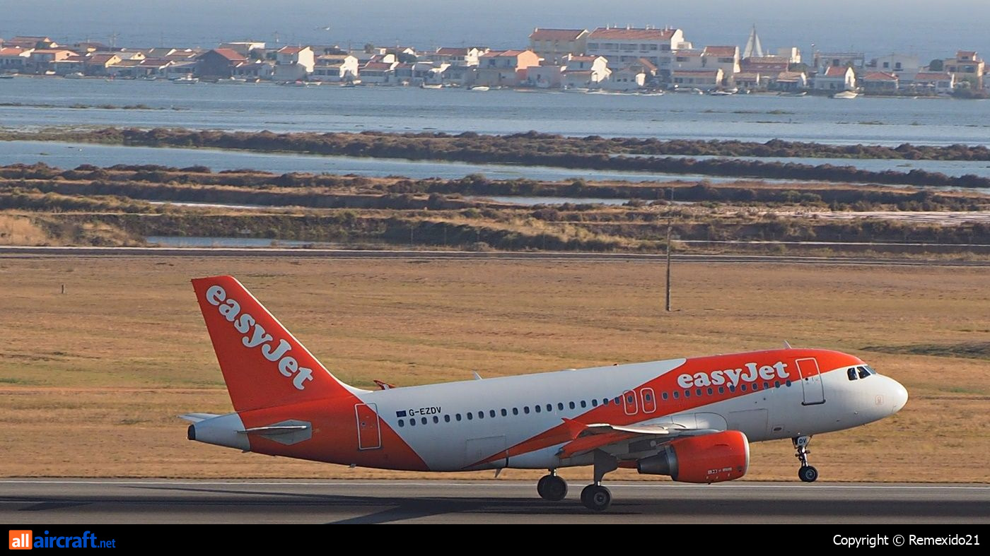 G-EZDV · Airbus A319-111 · (FAO / LPFR)