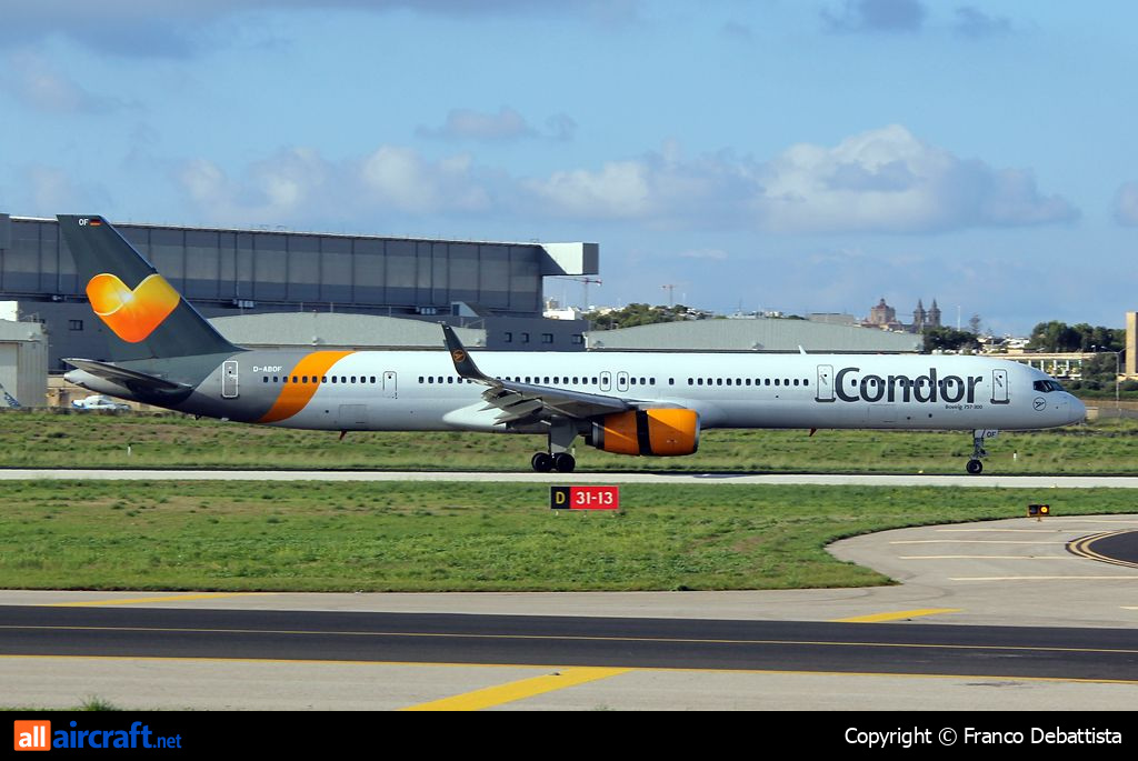 D-ABOF · Boeing 757-330(WL) · (MLA / LMML)